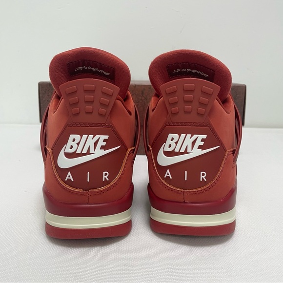 Men’s Orange-Red Athletic Sneakers Shoes -Brand New Retro 4 Brick by Brick - Picture 8 of 10